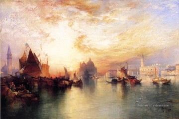 Venise près de San Giorgio paysage marin Thomas Moran Peinture à l'huile